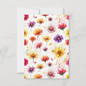 Book and Ring Theme Dankeschön Karte (Rückseite)