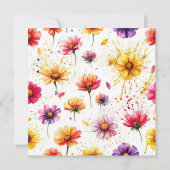 Book and Ring Theme Dankeschön Karte (Rückseite)