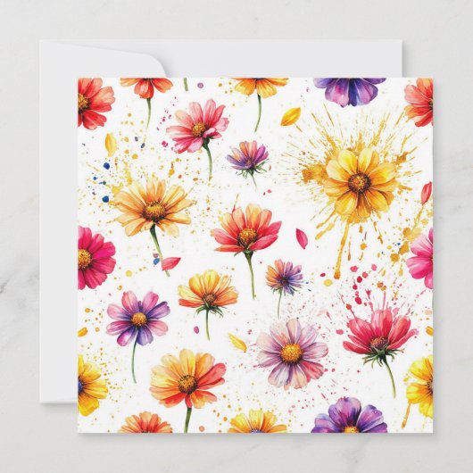 Book and Ring Theme Dankeschön Karte (Rückseite)