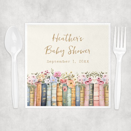 Book Baby Napkin Serviette