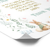 Book Baby Shower Diaper Raffle  Poster (Ecke)