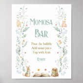 Book Baby Shower Momosa Bar Poster (Vorne)