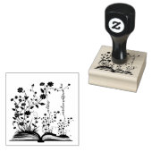 Book Bloom Ex libris Gummistempel (Stempel)