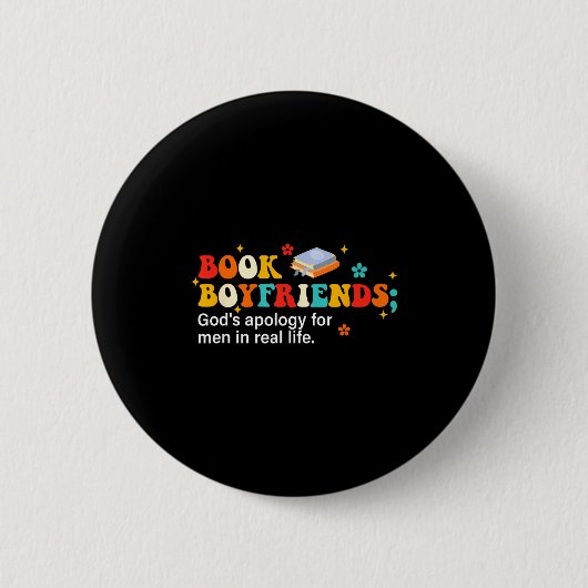 Book Boyfriends Definition Design  Button (Vorderseite)