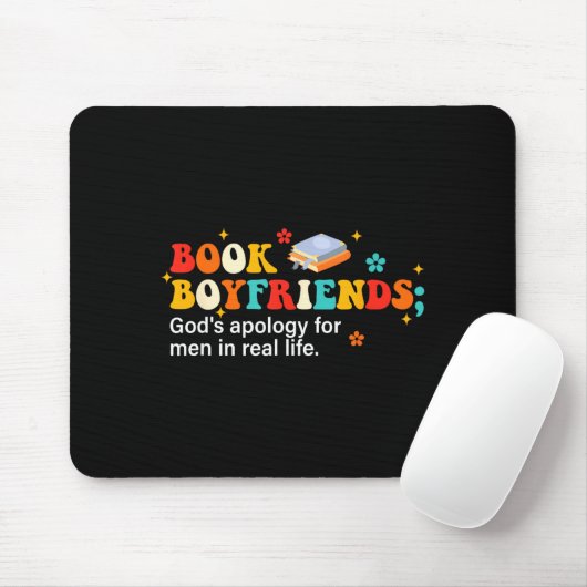 Book Boyfriends Definition Design  Mousepad (Mit Mouse)