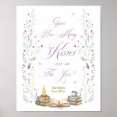 Book Bridal Shower Guess How Many Kisses  Poster (Vorne)