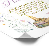 Book Bridal Shower Ring Hunt Game Poster (Ecke)