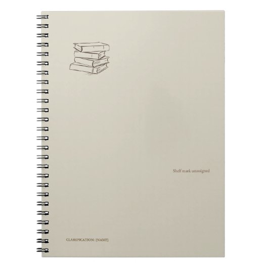 Book Bundle- Forgotten Archive- Minimal Notebook Notizblock (Vorderseite)
