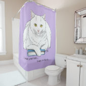 Book Cat Duschvorhang (Beispiel)