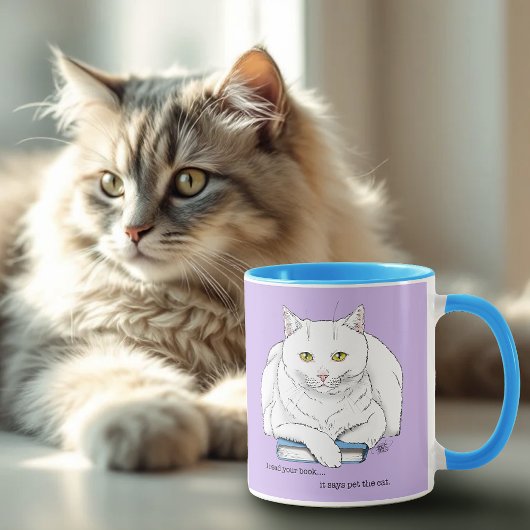 Book Cat Tasse