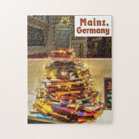 Book Christmas Tree - Mainz, Deutschland Puzzle (Vertikal)