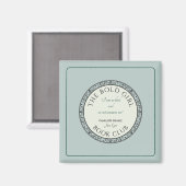 Book Club Blue Customized Magnet (Vorderseite/Rückseite)