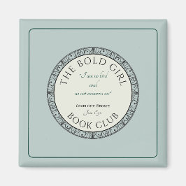 Book Club Blue Customized Magnet