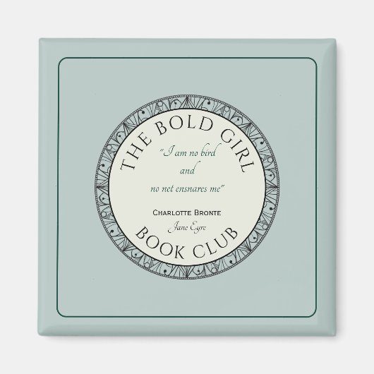Book Club Blue Customized Magnet (Vorne)