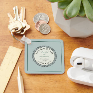 Book Club Blue Individueller Schlüsselanhänger