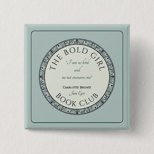 Book Club Blue Individuelles Abzeichen Button (Vorderseite)