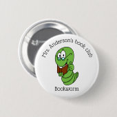 Book Club Bookworm Personalisiert Button (Vorne & Hinten)