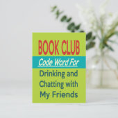 Book Club - Code Word Postkarte (Stehend Vorderseite)