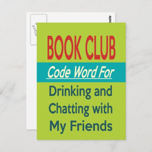 Book Club - Code Word Postkarte (Vorne/Hinten)