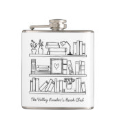 Book Club Event Personalized Gift Flachmann (Vorderseite)