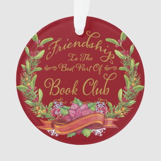 Book Club Freundschaft Ornament (Vorderseite)