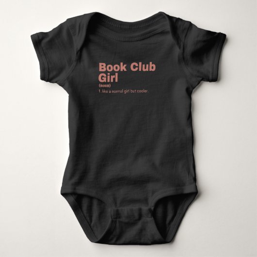 Book Club Girl - Book Club Baby Strampler (Vorderseite)