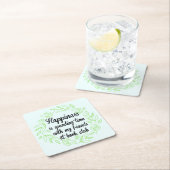 Book Club Group Gathering Book Worm Bibliophile Rechteckiger Pappuntersetzer (Vor Ort)