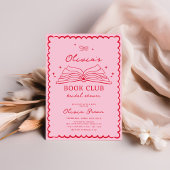 Book Club Hand Drawing Brautparty Einladung