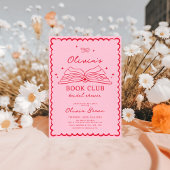 Book Club Hand Drawing Brautparty Einladung