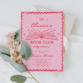 Book Club Hand Drawn Book Baby Dusche Einladung