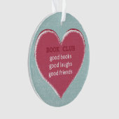 Book Club Herzlich Willkommen Ornament (Vorderseite)