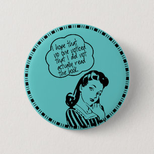 Book Club - I Hope - Retro Button