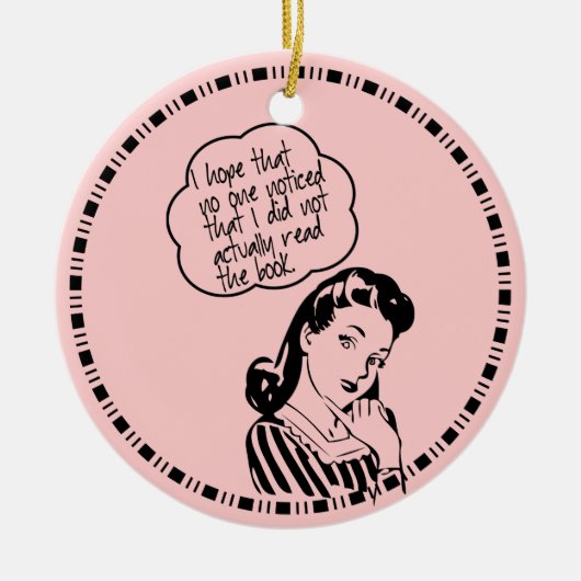 Book Club - I Hope - Retro Keramik Ornament (Vorne)