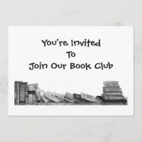 BOOK CLUB INVITATION: PENCIL ZEICHNEND, BÜCHER