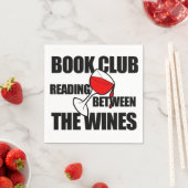 BOOK CLUB Lesen zwischen den Weinen Serviette (Beispiel)