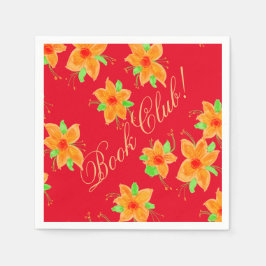 Book Club Luncheon Napkins Serviette