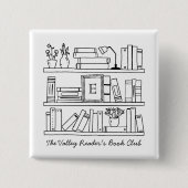 Book Club Member's Personalized Gift Button (Vorderseite)