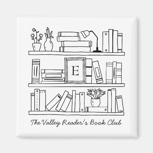 Book Club Member's Personalized Gift Magnet (Vorne)