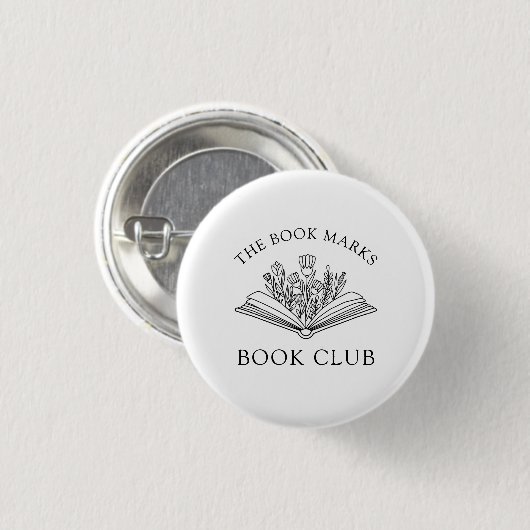 Book Club Name Gift Button (Vorne & Hinten)