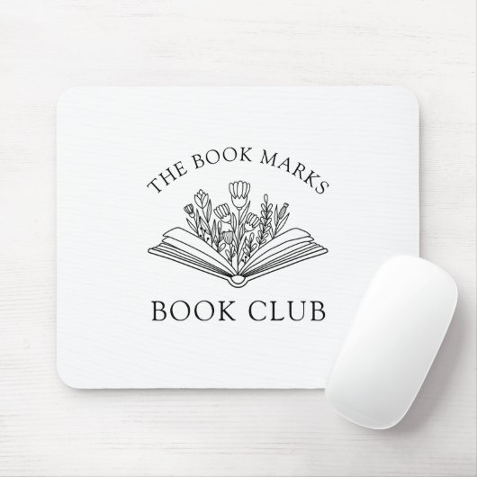 Book Club Name Members Personalized Gift Mousepad (Mit Mouse)