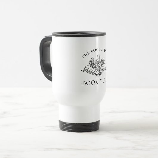 Book Club Name Personalized Favor Gift Reisebecher (Vorderseite Links)