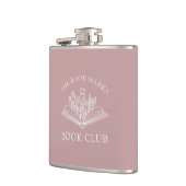 Book Club Name Personalized Gift Favor Flachmann (Links)