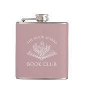 Book Club Name Personalized Gift Favor Flachmann (Vorderseite)