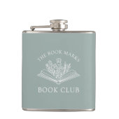 Book Club Name Personalized Gift Favor Flachmann (Vorderseite)