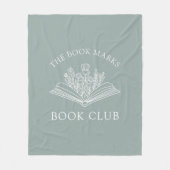 Book Club Name Personalized Member's Favor Gift Fleecedecke (Vorderseite)