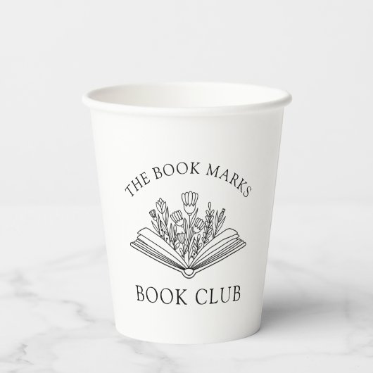 Book Club Name Personalized  Pappbecher (Rückseite)