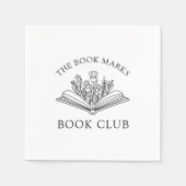 Book Club Name Personalized Party Serviette (Vorderseite)
