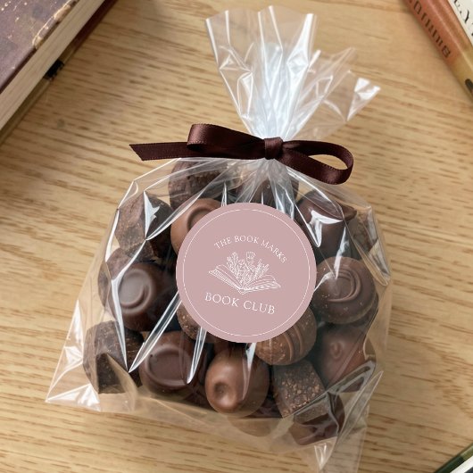 Book Club Name Personalized  Runder Aufkleber