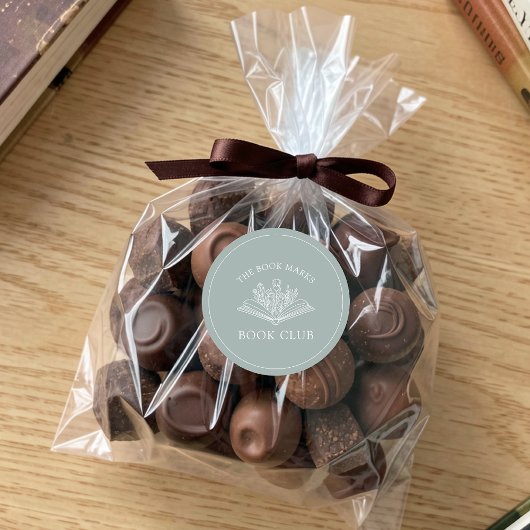 Book Club Name Personalized  Runder Aufkleber