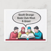 Book Club Open Invitation Customizable Postkarte (Vorderseite)